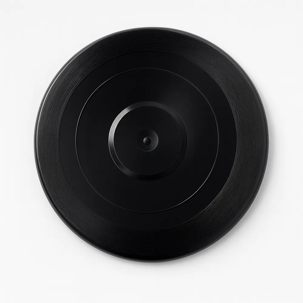 Frisbee de polietileno color negro