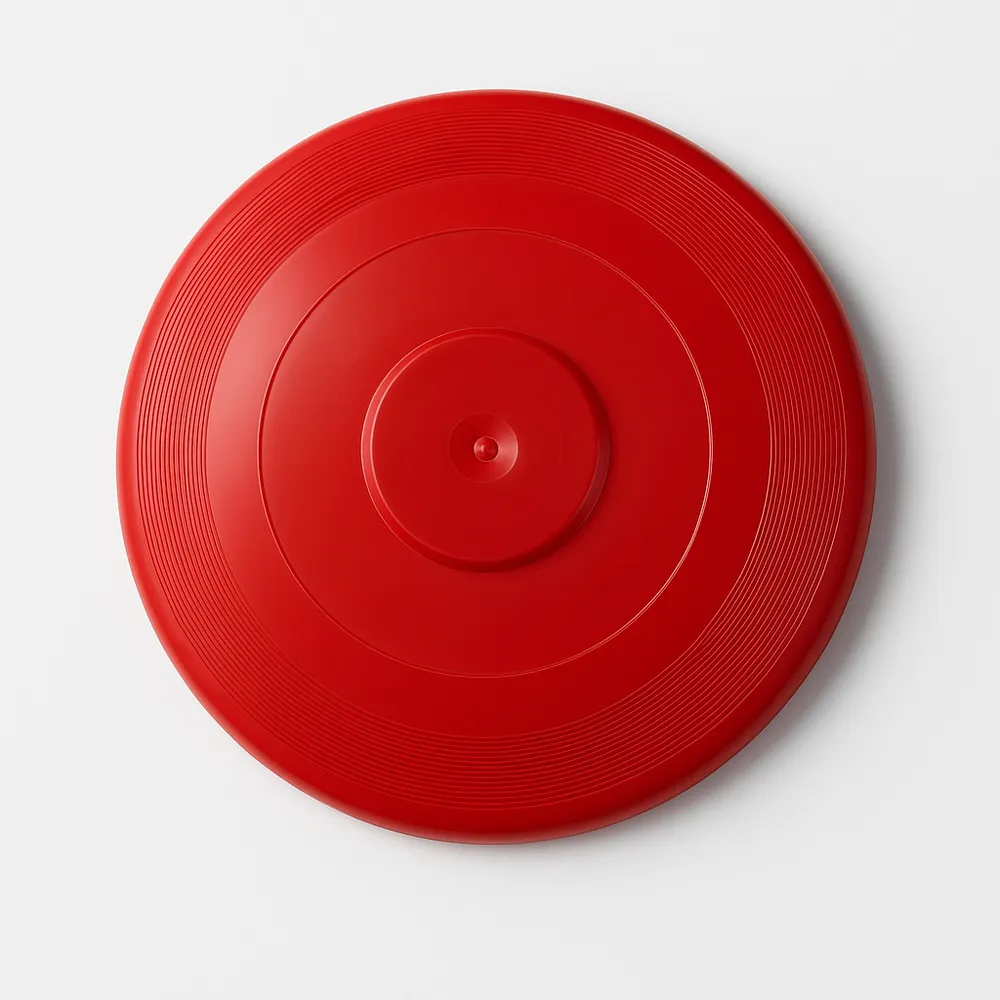 Frisbee de polietileno color rojo