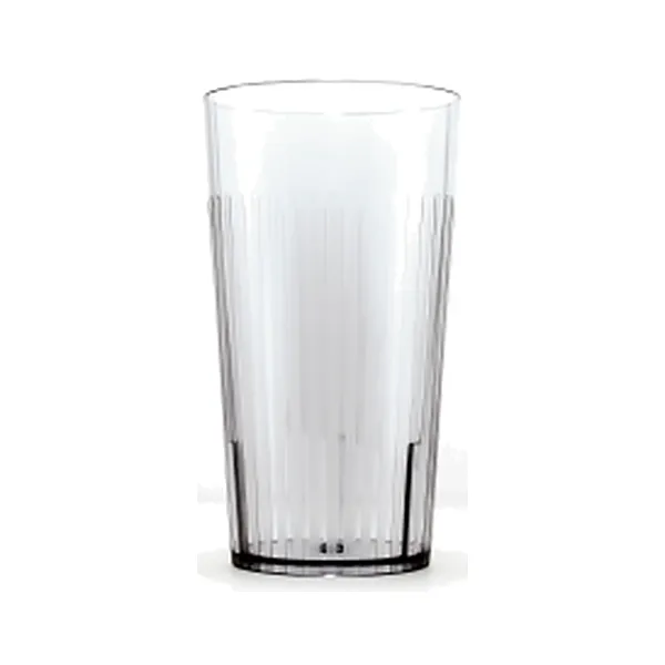 Smoke PET hotel tumbler, 14 fl oz