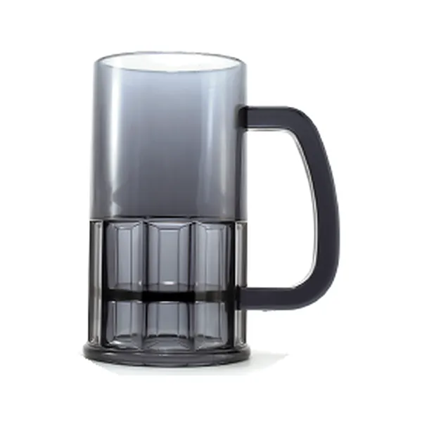 Smoke PET beer mug, 13 fl oz