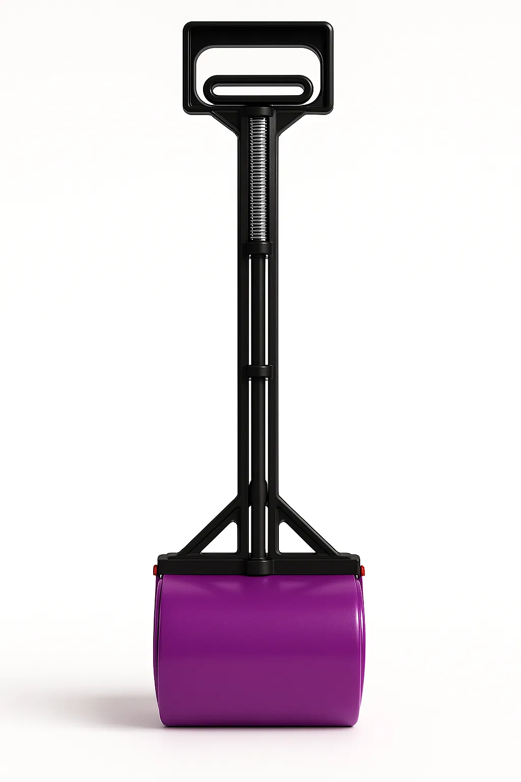 Recogedor de heces para mascotas con mango largo, color morado